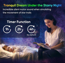Load image into Gallery viewer, Galaxy Projector 🌌🌌, HD Image Star Projector Galaxy Light Adjustable Knob, 13 Film Discs Planetarium Projector for Kids, 360° Rotating 1/2h Timer Simple 3-Button Control