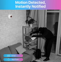 Load image into Gallery viewer, Hard Drive,4pcs 3K 5MP Outdoor Indoor PoE IP Dome Cameras,Night Vision,Motion Alert,Remote Access,8 Ports 16CH 8MP NVR Recorder for Home 24/7 Recording