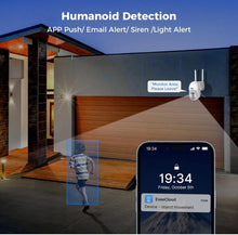 Load image into Gallery viewer, PTZ Camera Wireless System】 3MP Security Camera System Two Way Audio, Auto Tracking, Full Color Night Vision, IP66 Waterproof, Expandable 10CH NVR, 24/7 Record with 1TB Hard Drive