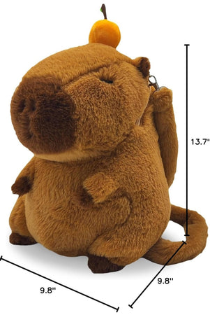 Capybara Backpack plush stuffed with Fluffy Adjustable shoulder strap the perfect gift 🎁 😍 👌