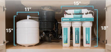 Load image into Gallery viewer, Aqua 6-Stage Alkaline Under Sink Reverse Osmosis Water Filter System - 100 GPD RO Filtration &amp; Remineralization
