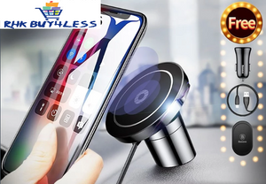 MAGNETIC SMART CAR WIRELESS CHARGER Magnetic Phone Holder For iPhone/Android